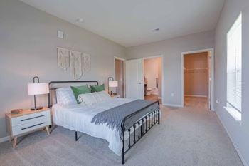 Carpeted bedrooms